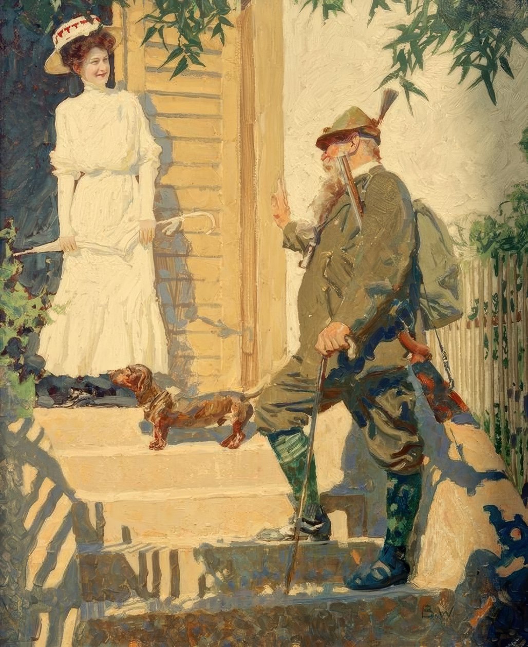 Prinzregent Luitpold von Bayern mit junger Dame von Brynolf Wennerberg