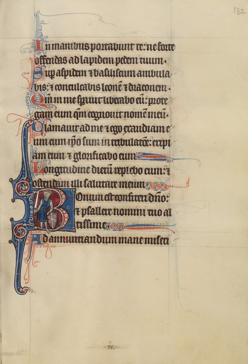 Initiale B: David als Ritter von Bute Master