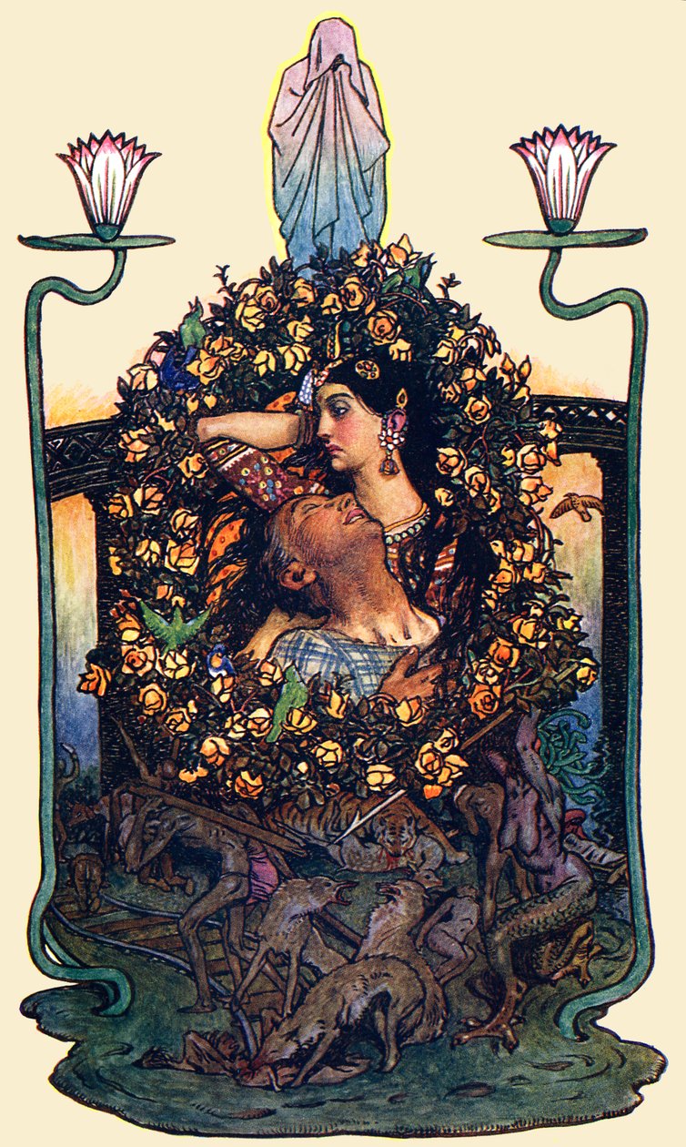 Der Garten an der Brücke von Byam Shaw