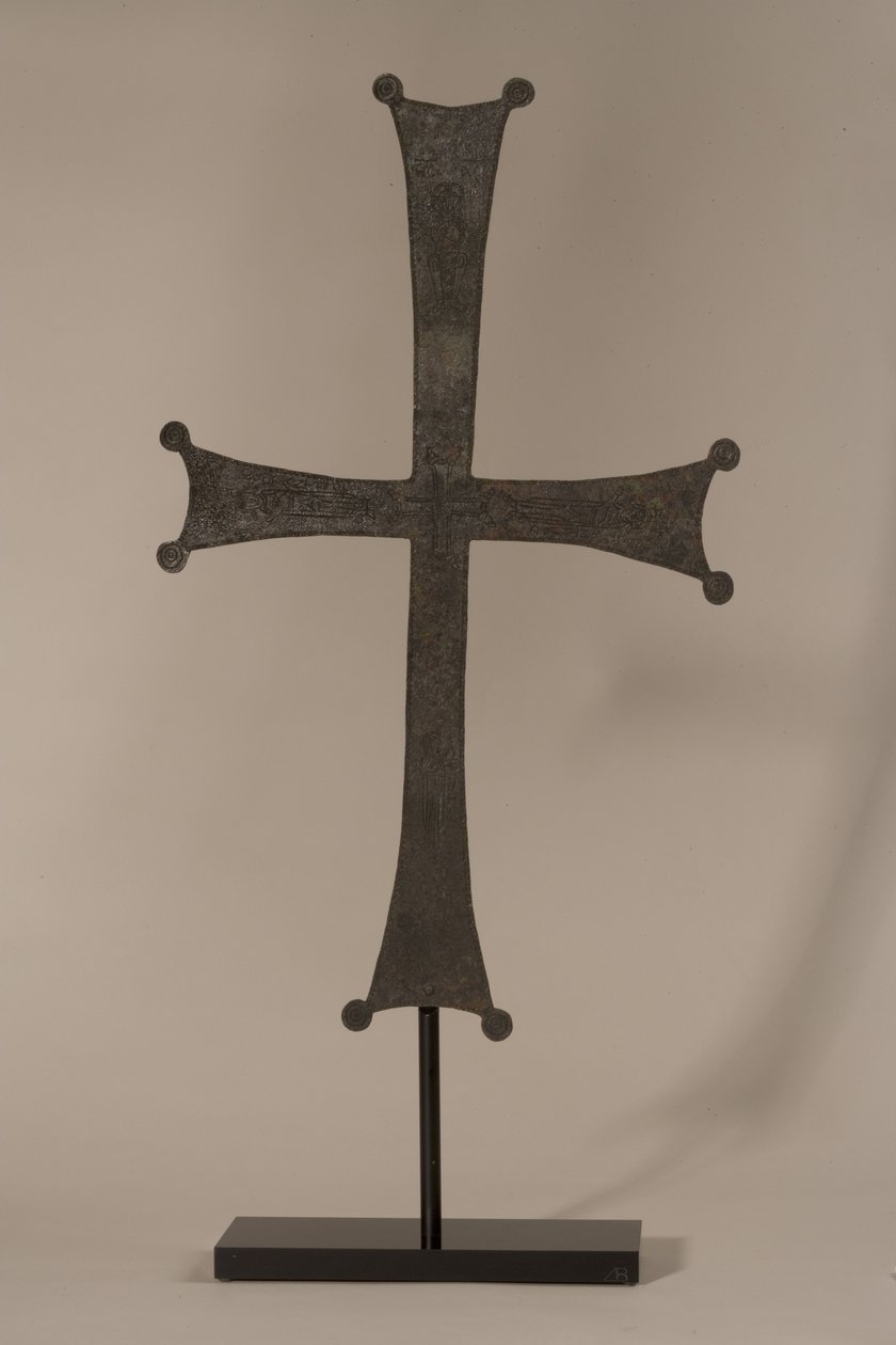 Prozessionskreuz mit eingravierter Inschrift, 10.-12. Jahrhundert n. Chr. von Byzantine