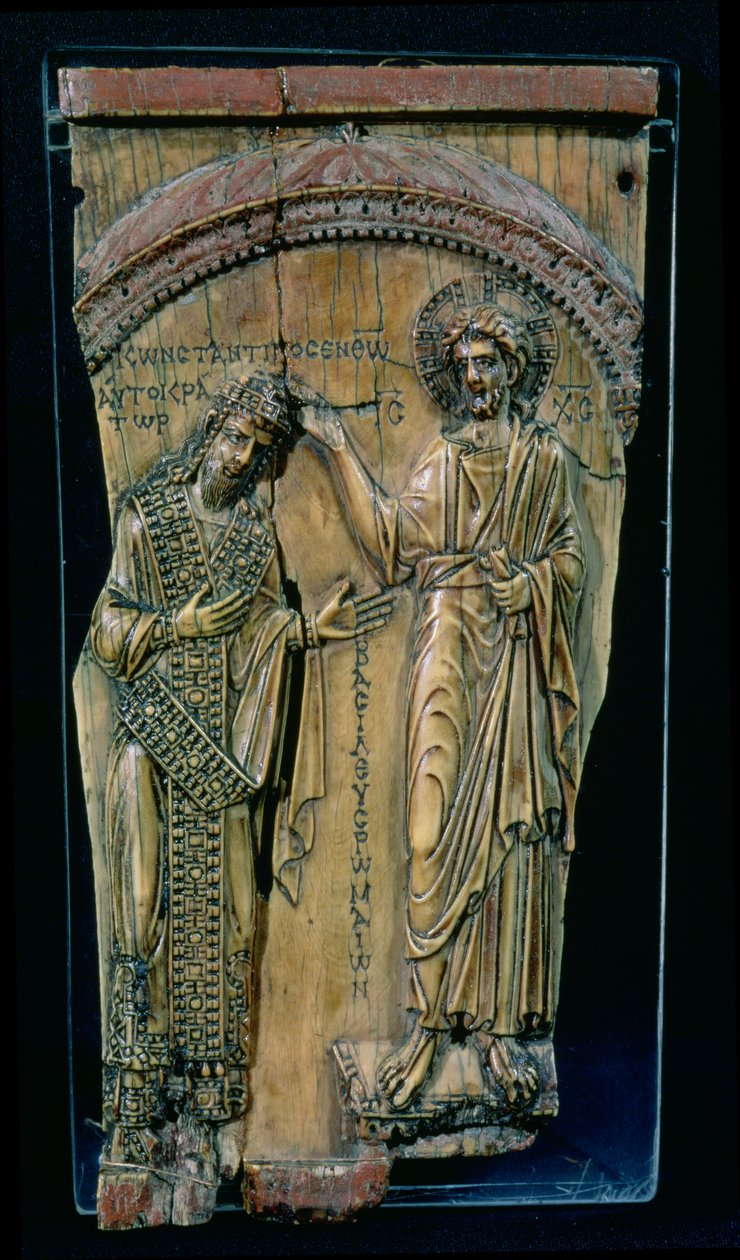 Christus krönt den Kaiser Konstantin VII. von Byzantine Byzantine