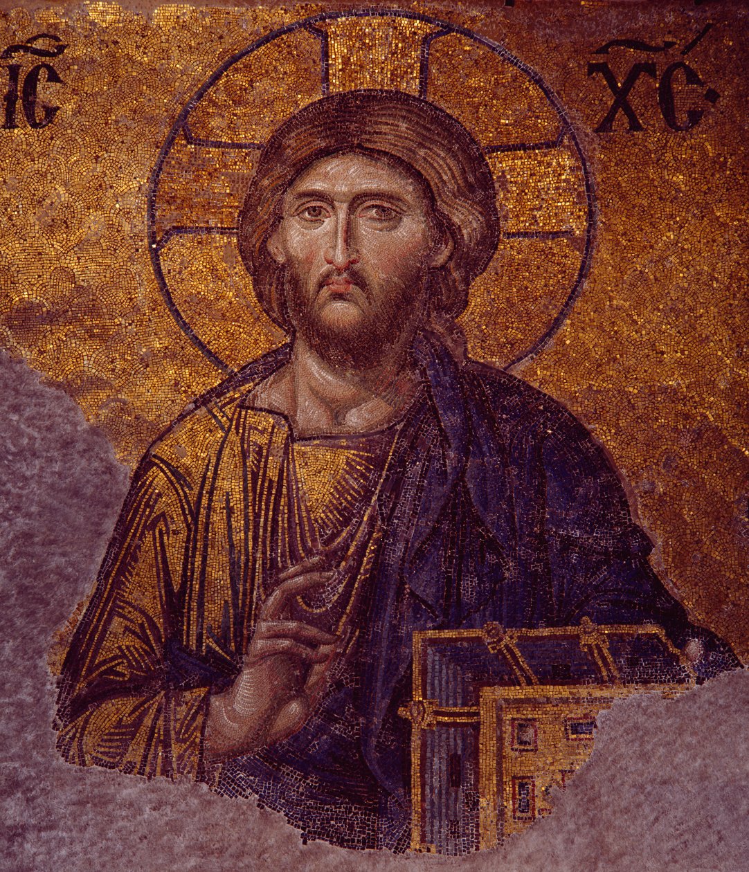 Deesis Christus in der Hagia Sophia (Mosaik) von Byzantine