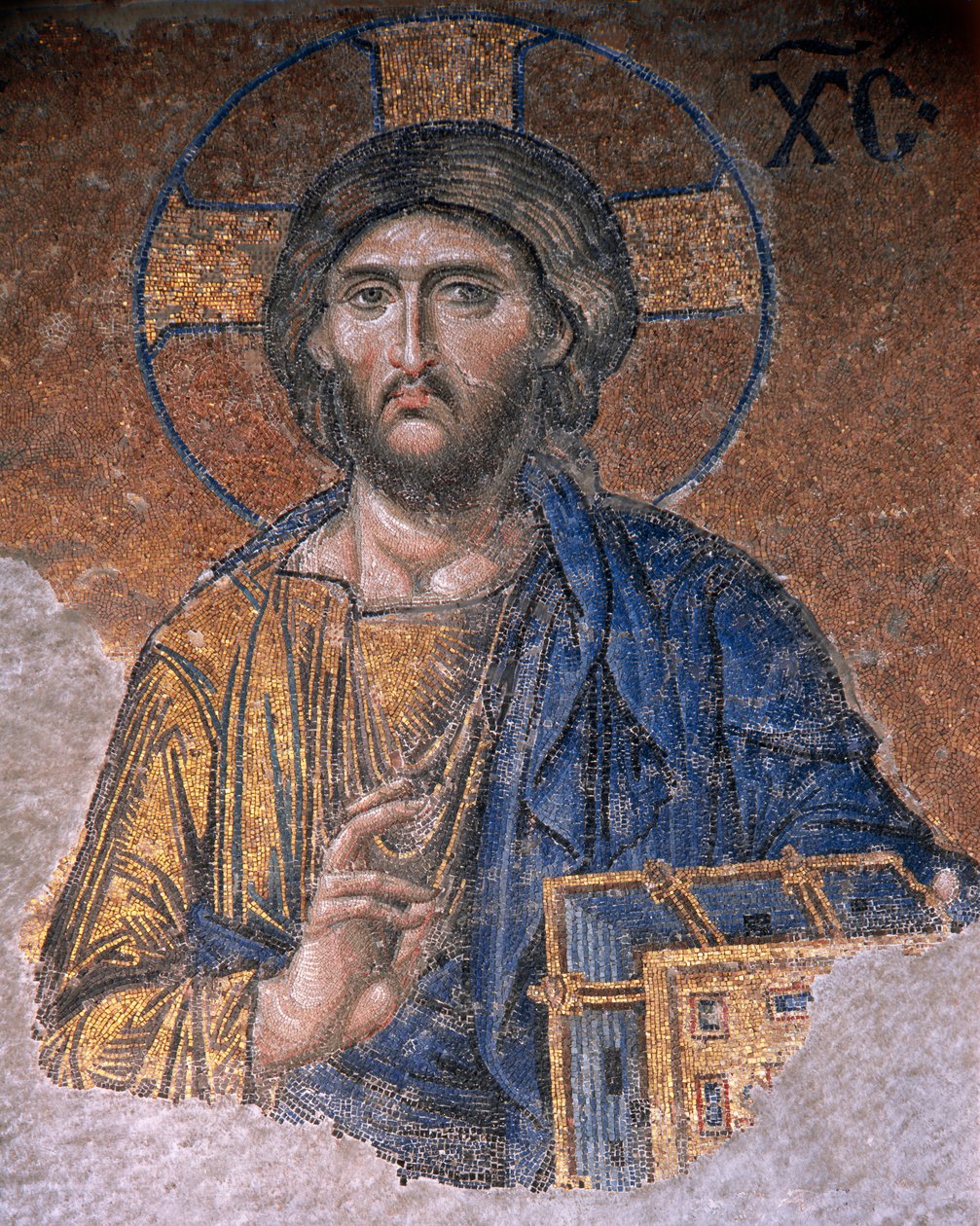 Deesis Christus in der Hagia Sophia (Mosaik) von Byzantine