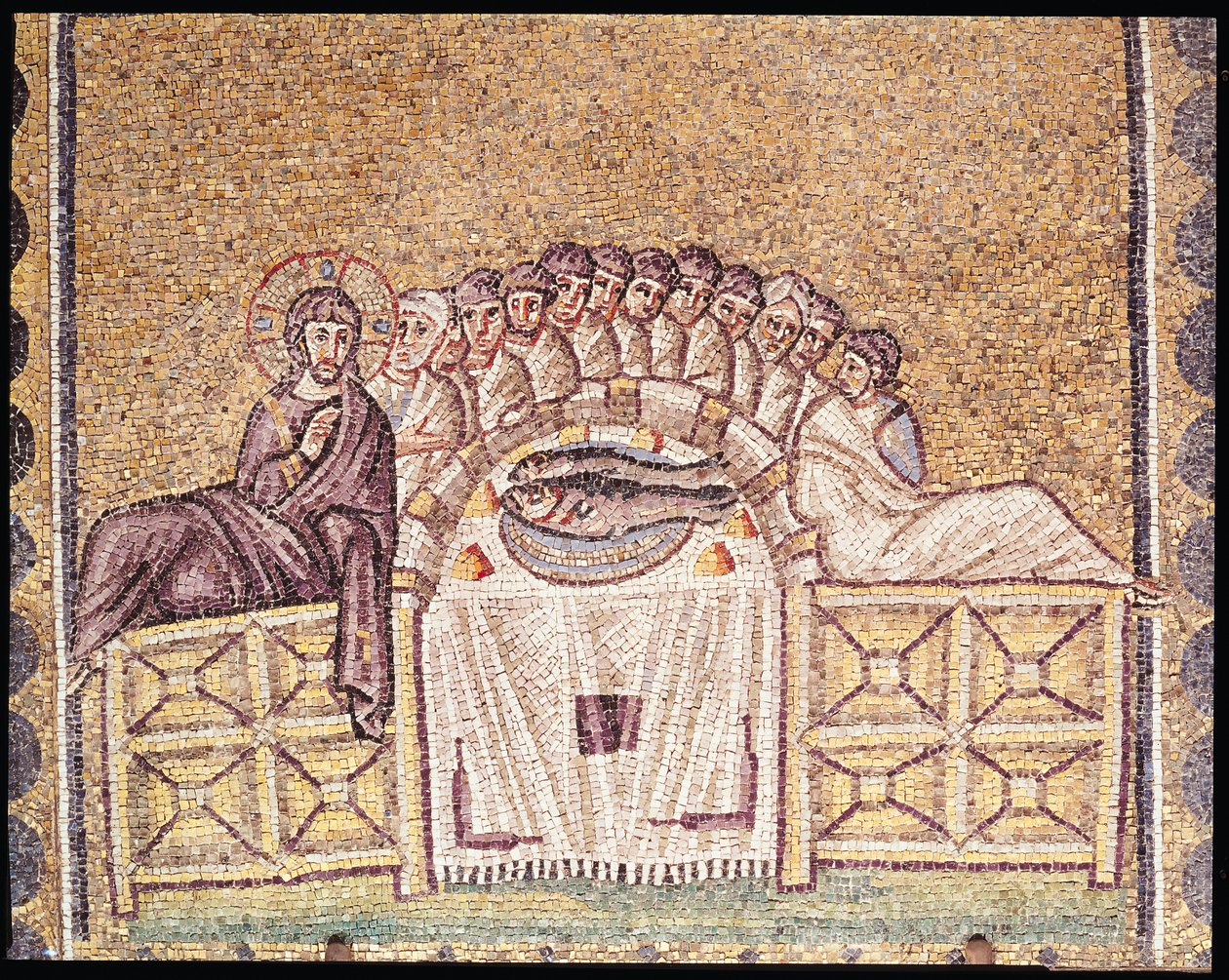 Das letzte Abendmahl von Byzantine School
