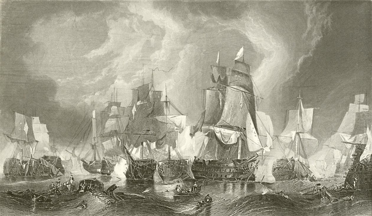 Die Schlacht von Trafalgar von C. Stanfield