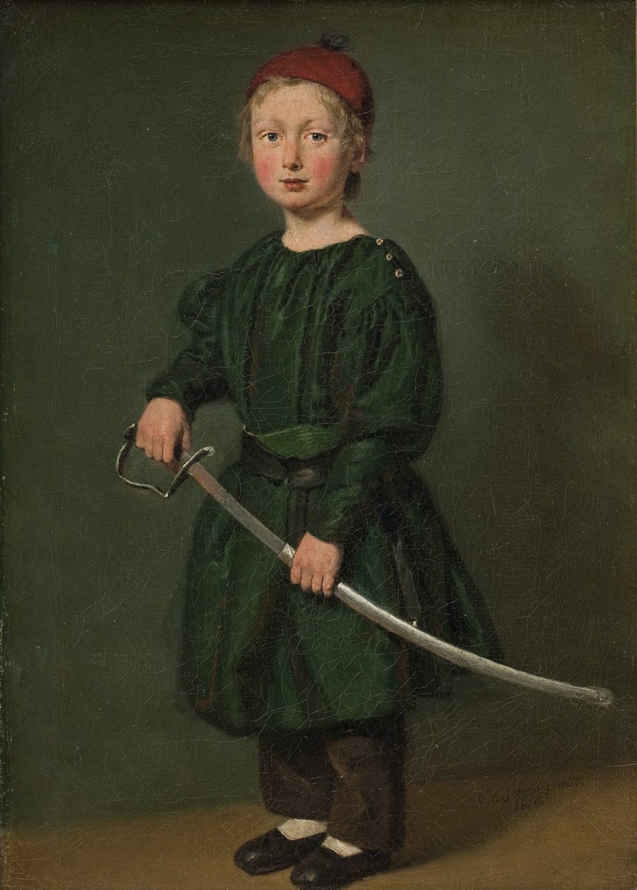 Einer der Söhne des Künstlers von C.A. Jensen