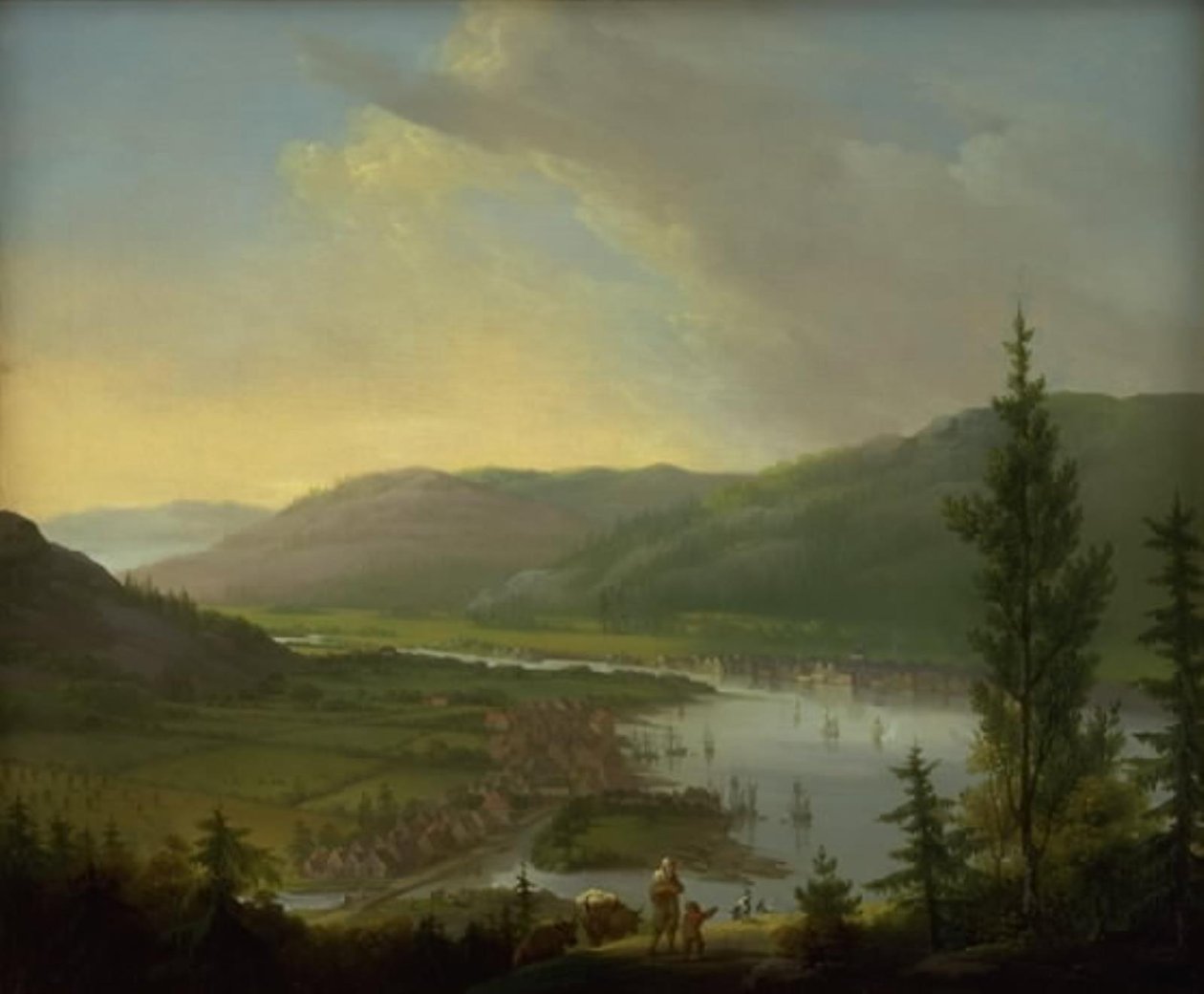 Blick auf Drammen, Norwegen von C.A. Lorentzen
