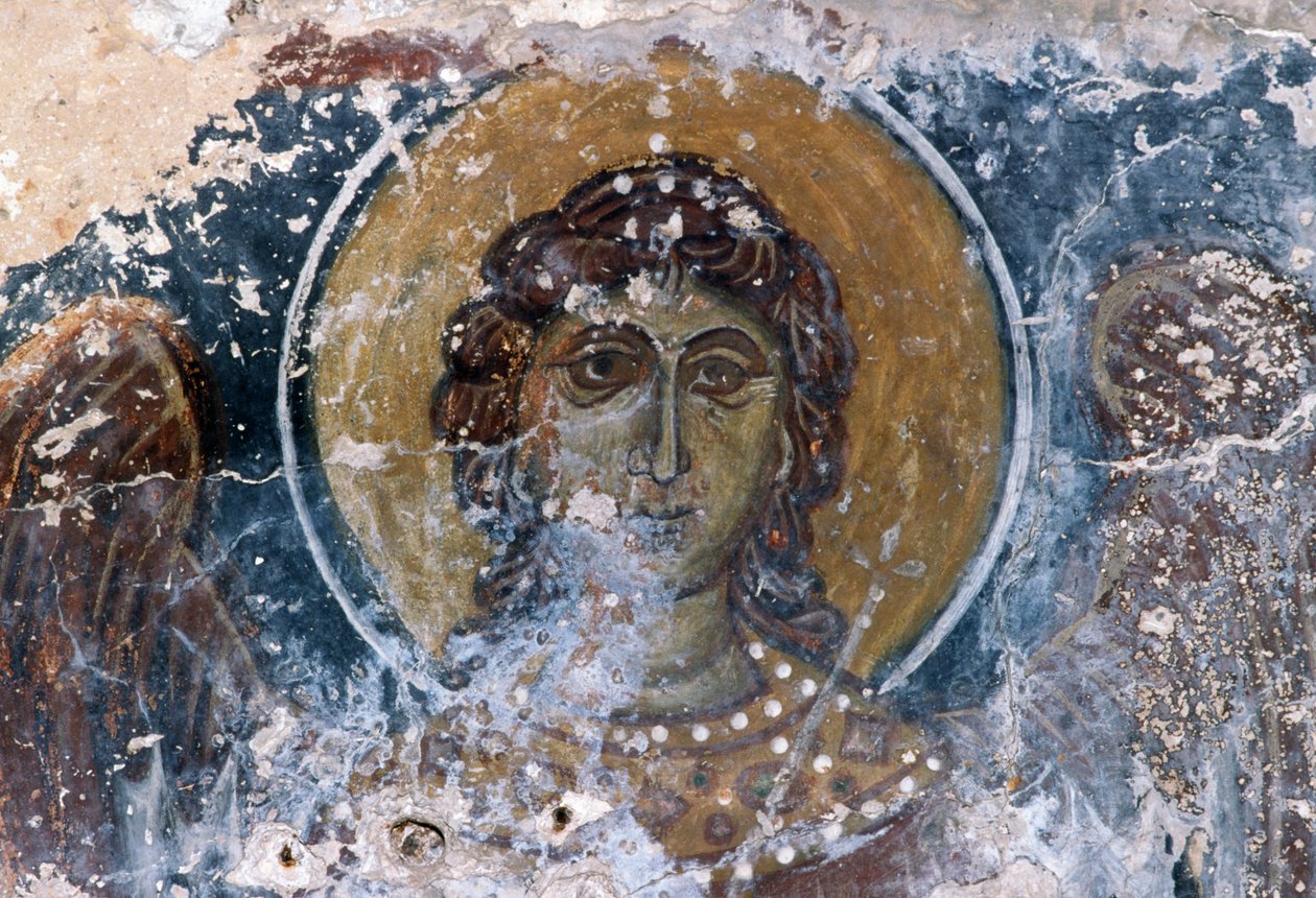 Jesus-Fresko in der Kirche Agia Anna von J.B. and Brown J. Rowbotham