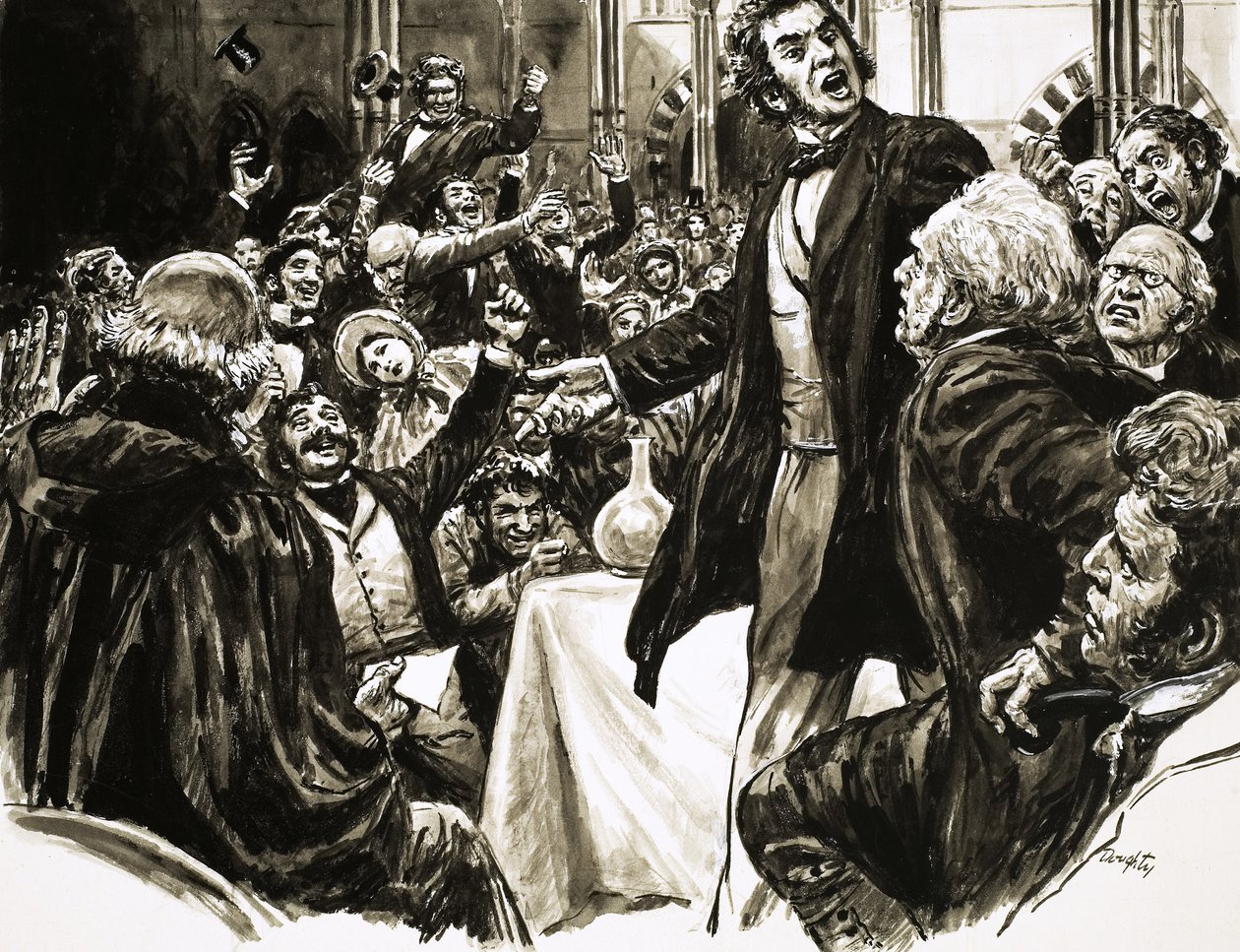 Thomas Huxley auf der Vortragsbühne von C.L. Doughty