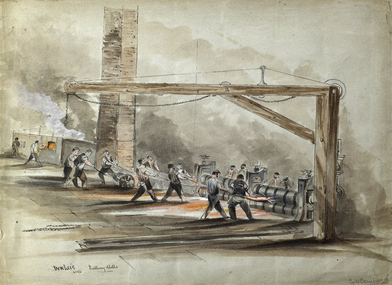 Dowlais-Walzwerke von C.W. Campion