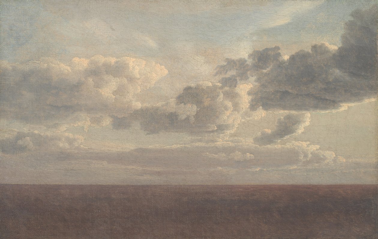 Studie von Wolken über dem Meer von Christoffer Wilhelm Eckersberg