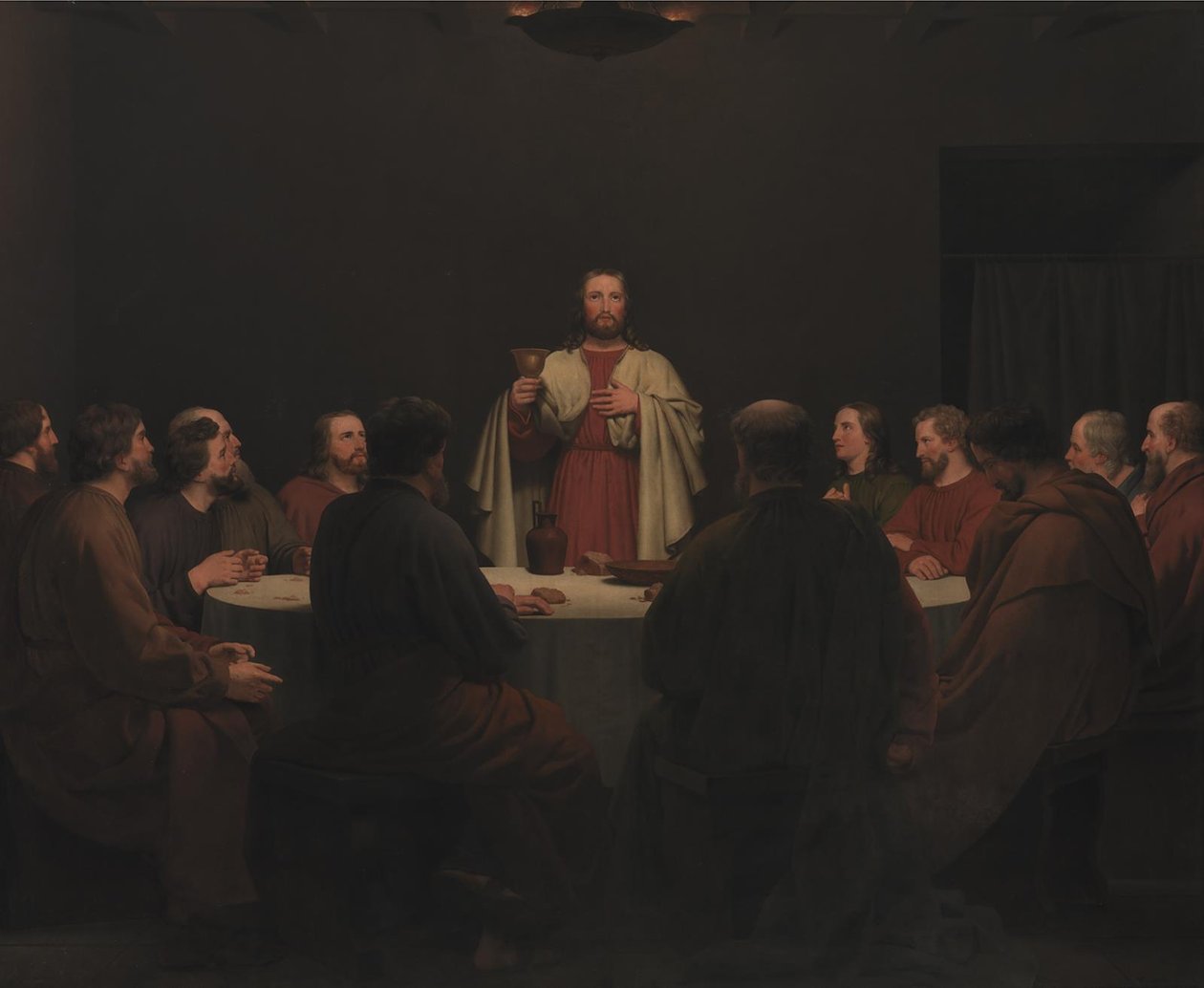 Das letzte Abendmahl. Altarbild von Christoffer Wilhelm Eckersberg
