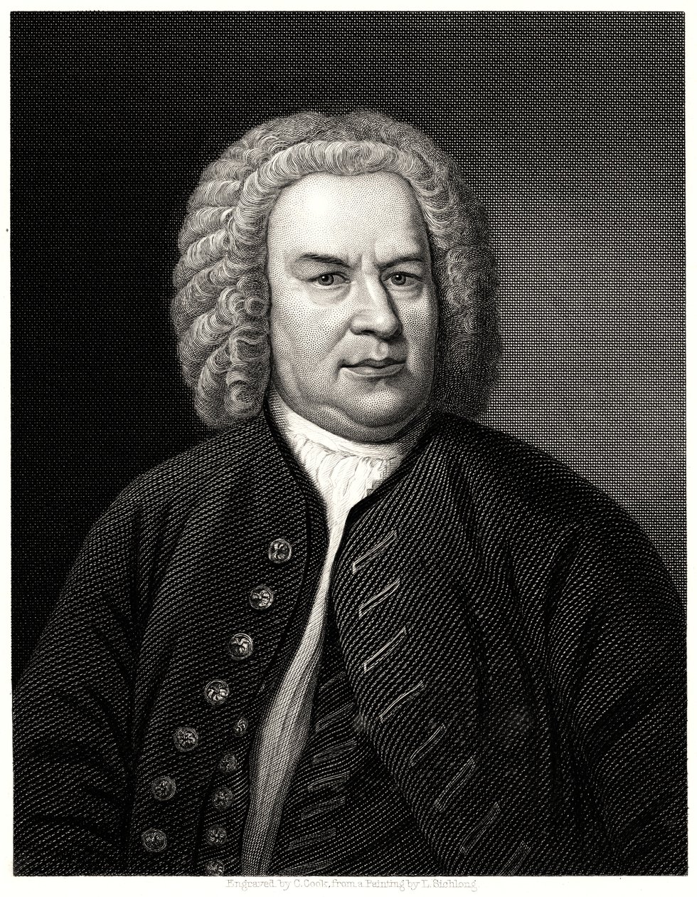 Johann Sebastian Bach, 19. Jahrhundert von C. Cook