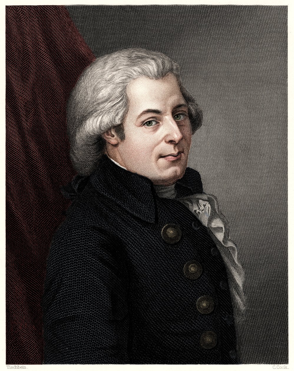 Mozart, ca. 1777, 19. Jahrhundert von C. Cook