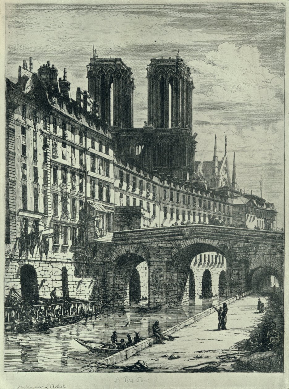 Le Petit Pont, 1915 von C. H. Meryon