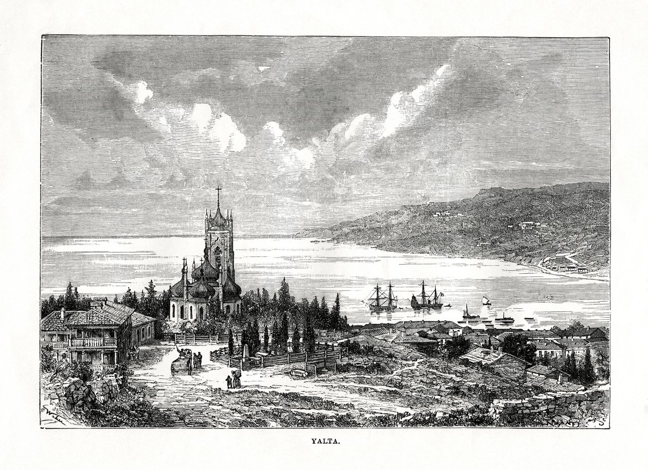 Jalta, Südukraine, 1879 von C. Laplante