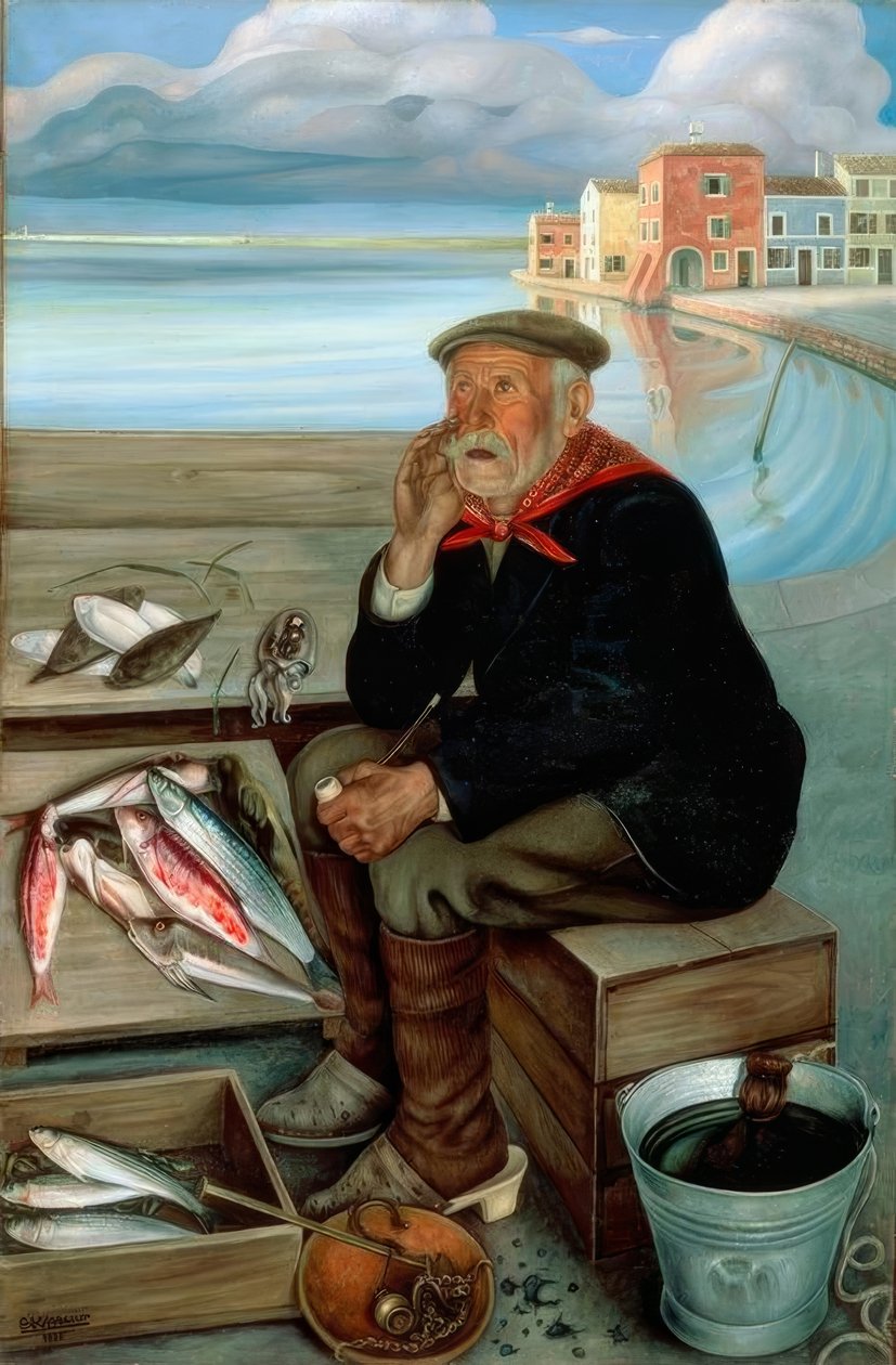 Fischverkäufer von Cagnaccio di San Pietro