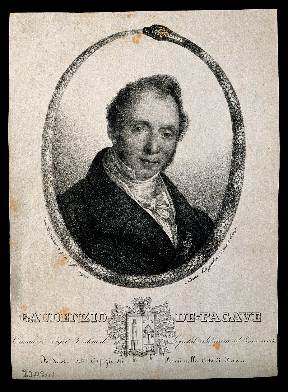 Gaudenzio de Pagave. Lithographie von C. Gandolfi. von Camilla Guiscardi
