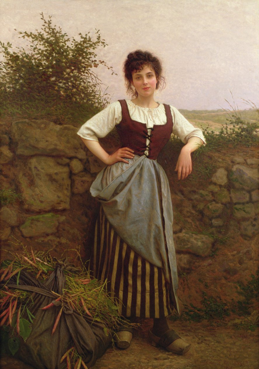 Eine Rast am Wegesrand, ca. 1910 von Camille Felix Bellanger