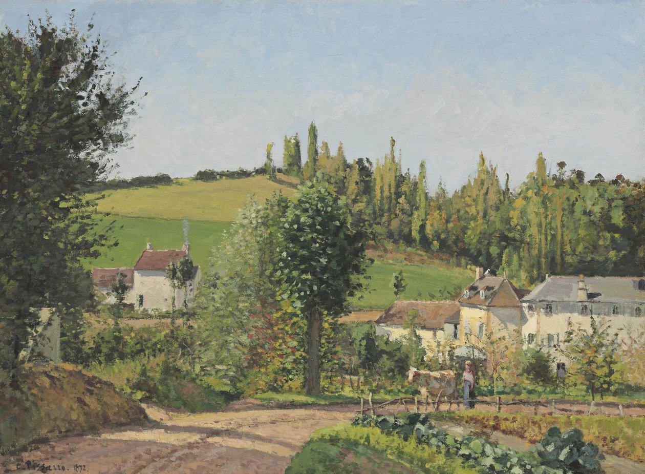 Weiler in der Umgebung von Pontoise von Camille Jacob Pissarro