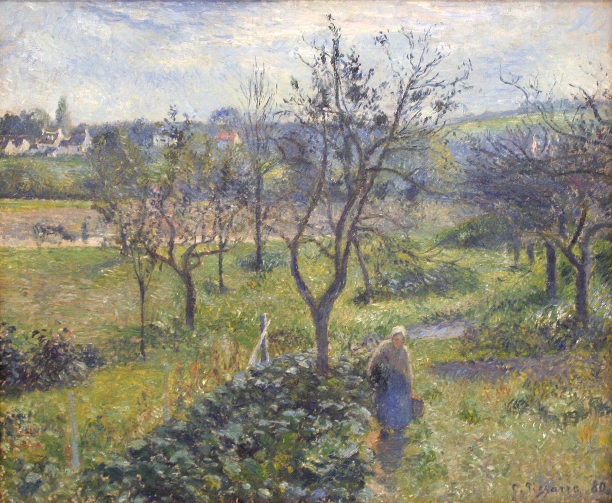 Garten in Valhermeil von Camille Jacob Pissarro