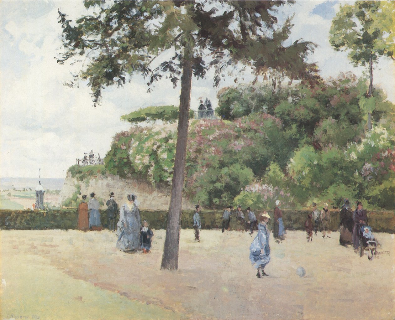 Der Stadtgarten, Pontoise von Camille Jacob Pissarro