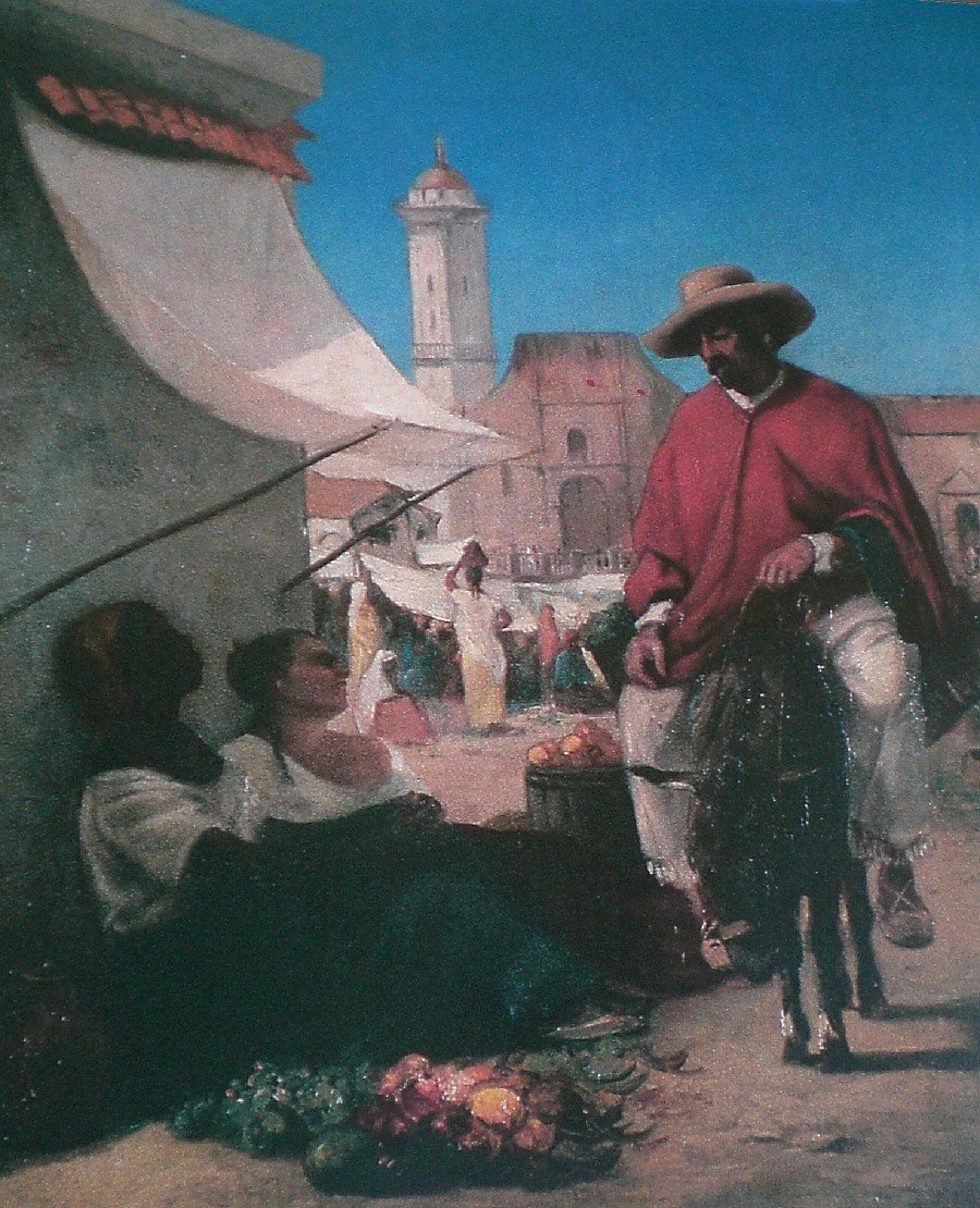Plaza Mayor von Camille Jacob Pissarro