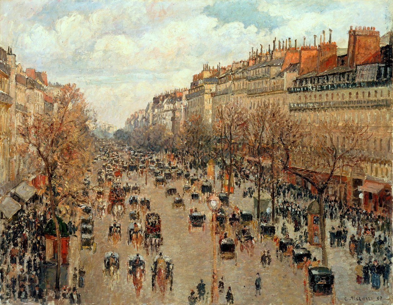 Boulevard Montmartre von Camille Jacob Pissarro