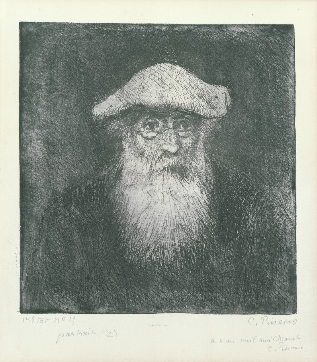 Selbstporträt von Camille Jacob Pissarro