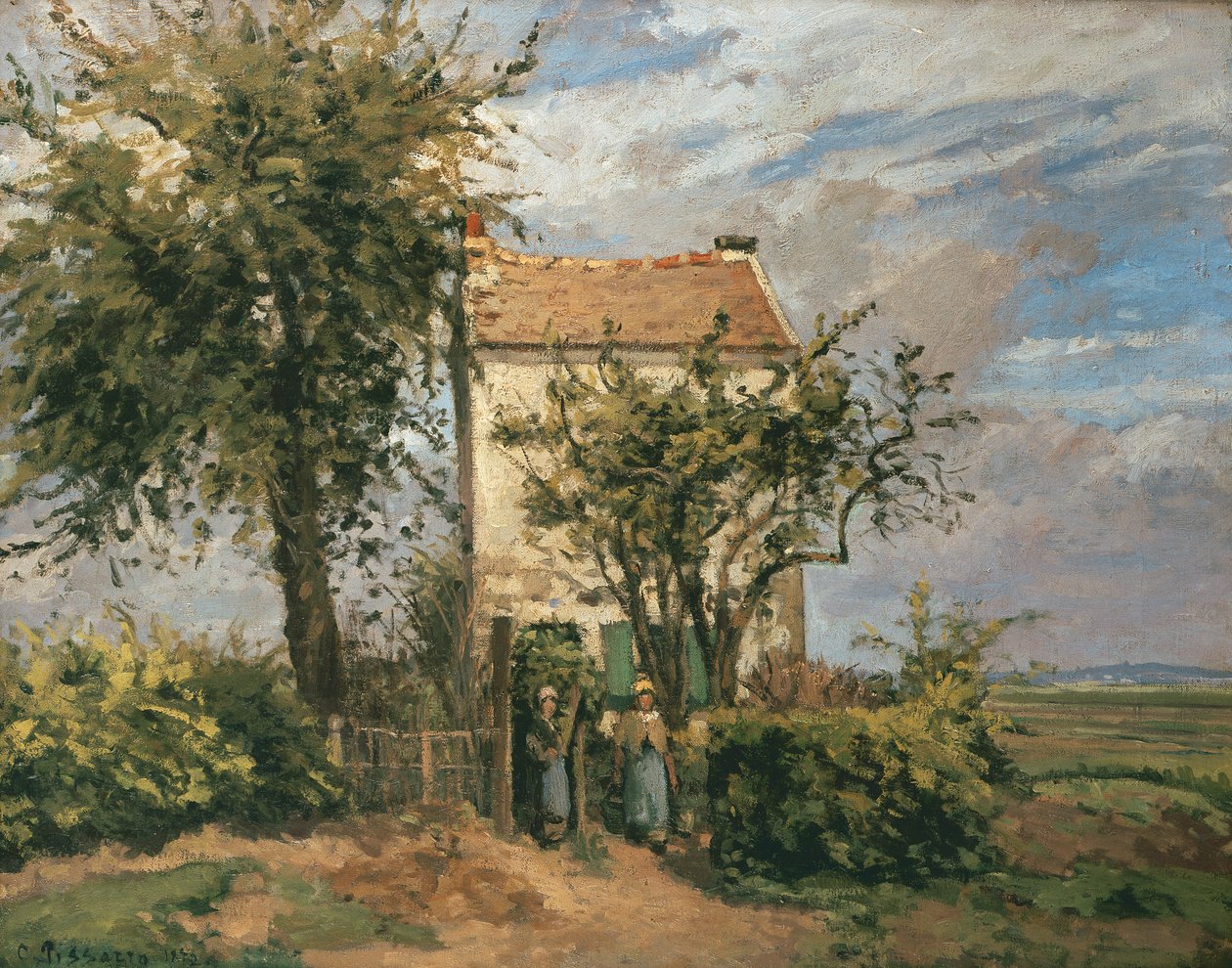 Der Weg nach Rueil von Camille Jacob Pissarro