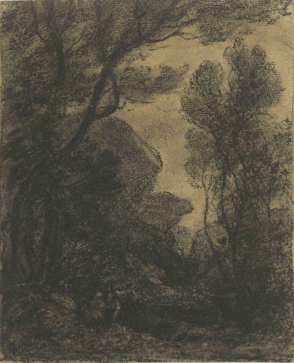 Waldansicht bei Abend von Camille Corot
