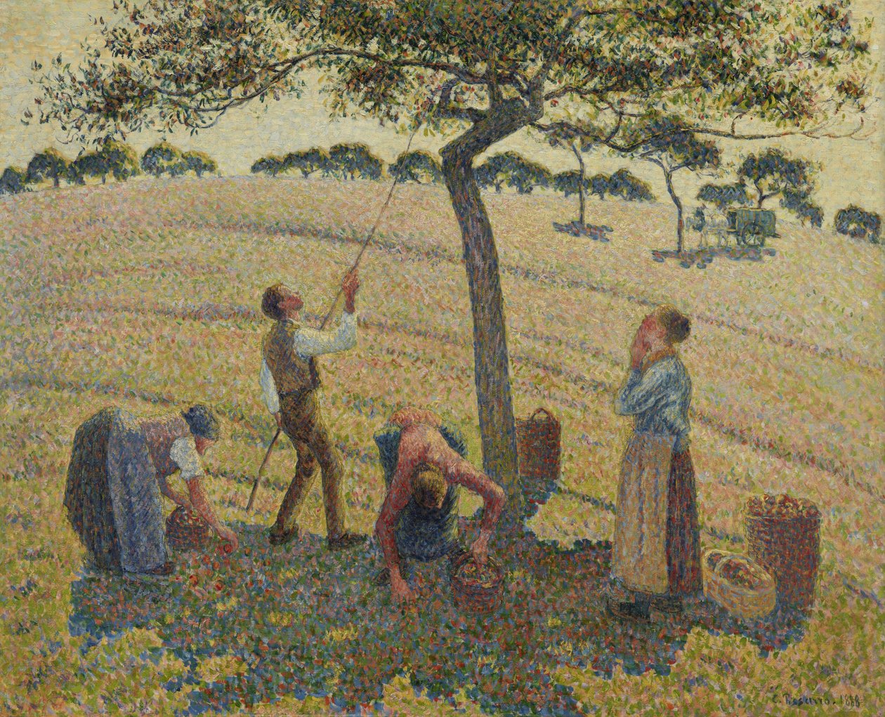 Apfelernte von Camille Jacob Pissarro