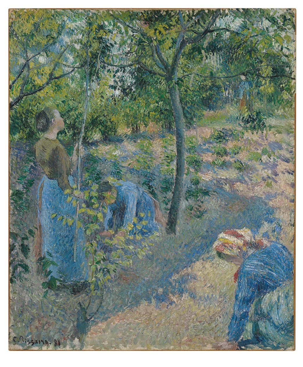 Apfelpflücken von Camille Jacob Pissarro