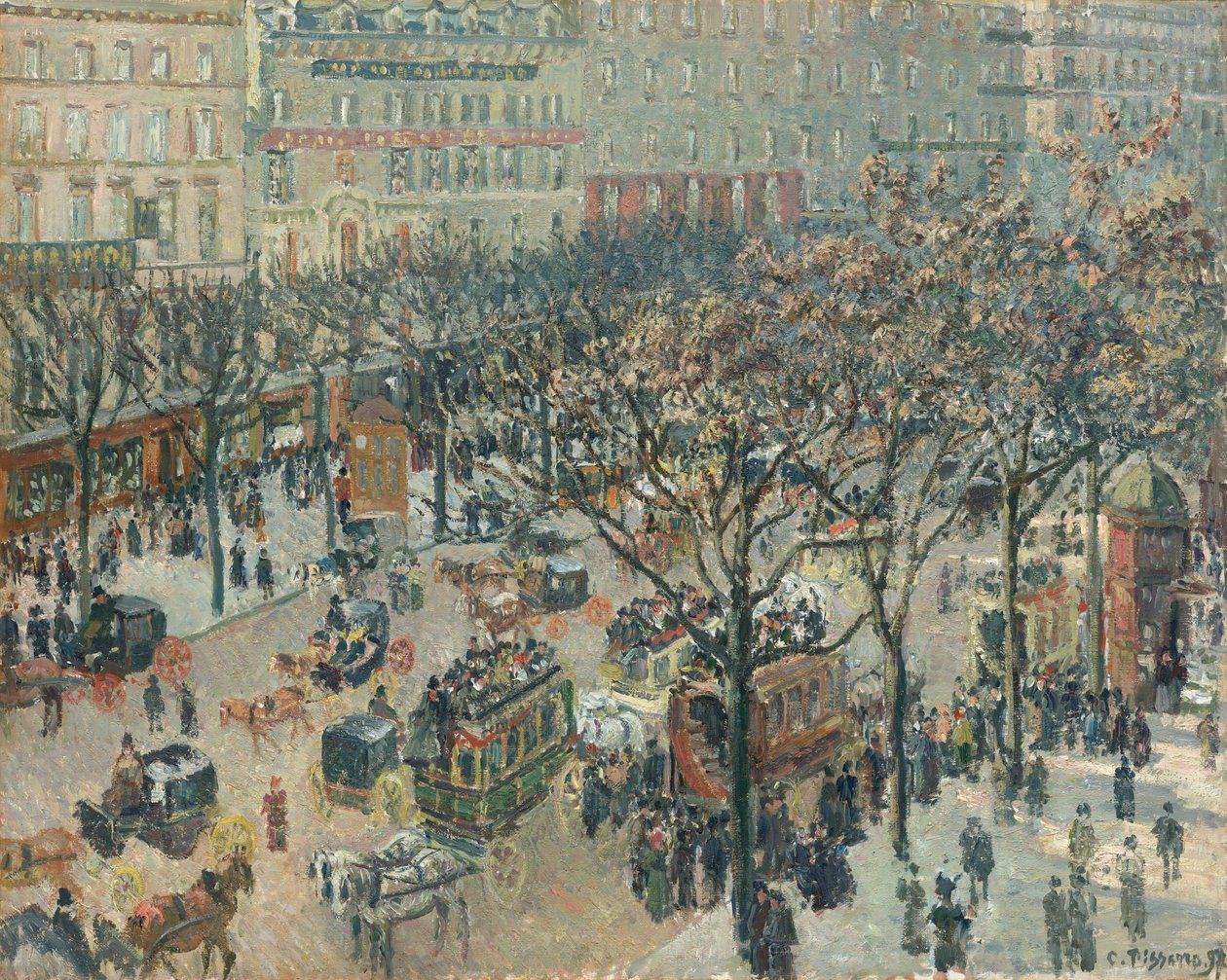 Boulevard des Italiens, Morgen, Sonnenlicht, 1897 von Camille Pissarro