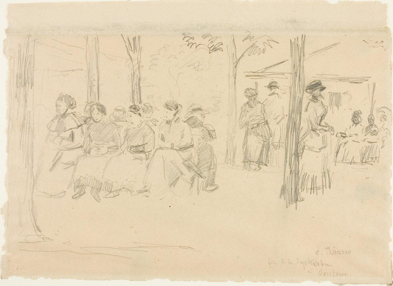 Fest in Pontoise von Camille Pissarro