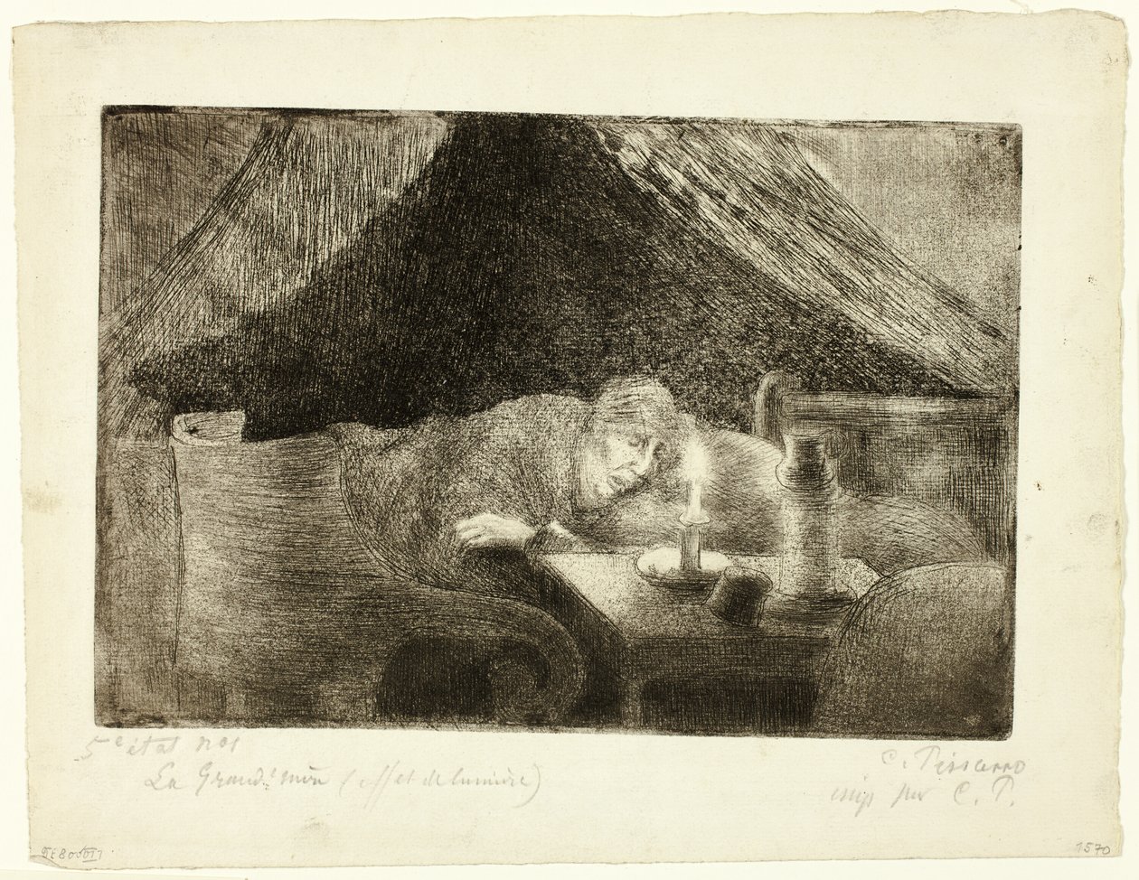 Großmutter: Die Mutter des Künstlers von Camille Pissarro