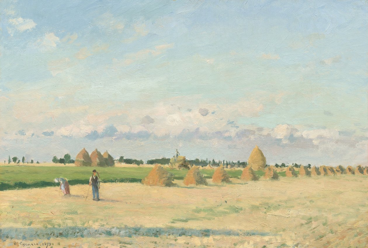 Landschaft, Île-de-France, 1873 von Camille Pissarro