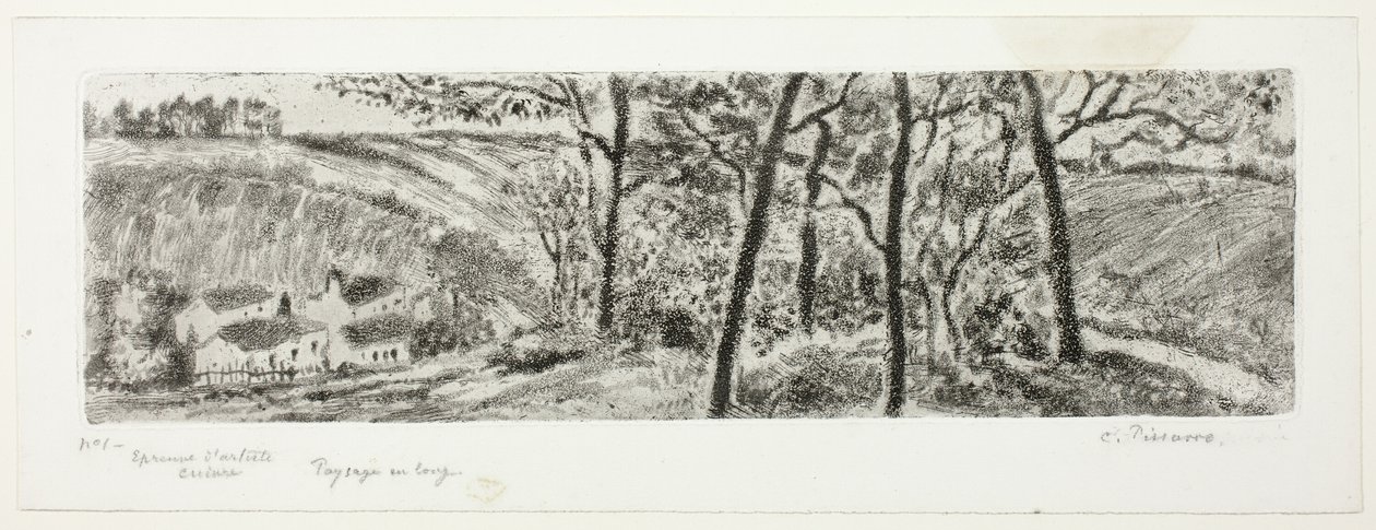 Landschaftspanorama von Camille Pissarro
