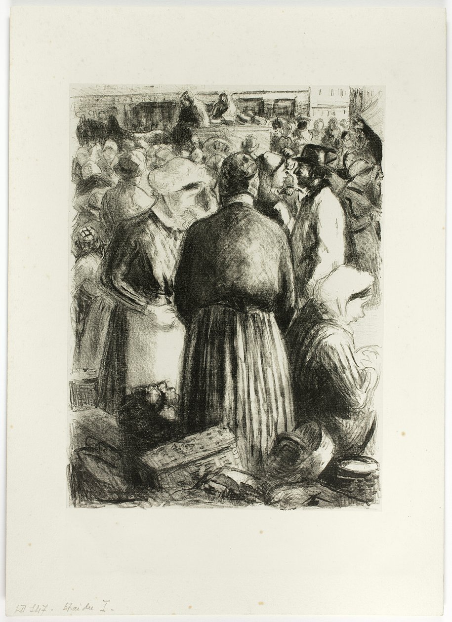 Markt in Pointoise von Camille Pissarro