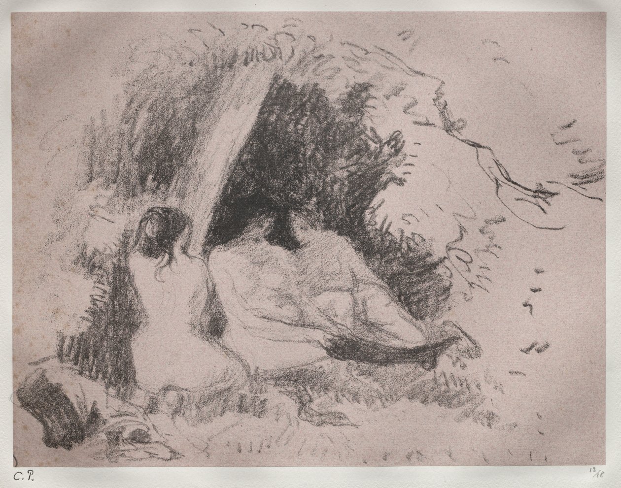 Nackte Frauen von Camille Pissarro