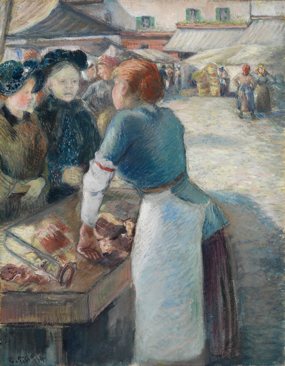 Der Marktstand von Camille Pissarro