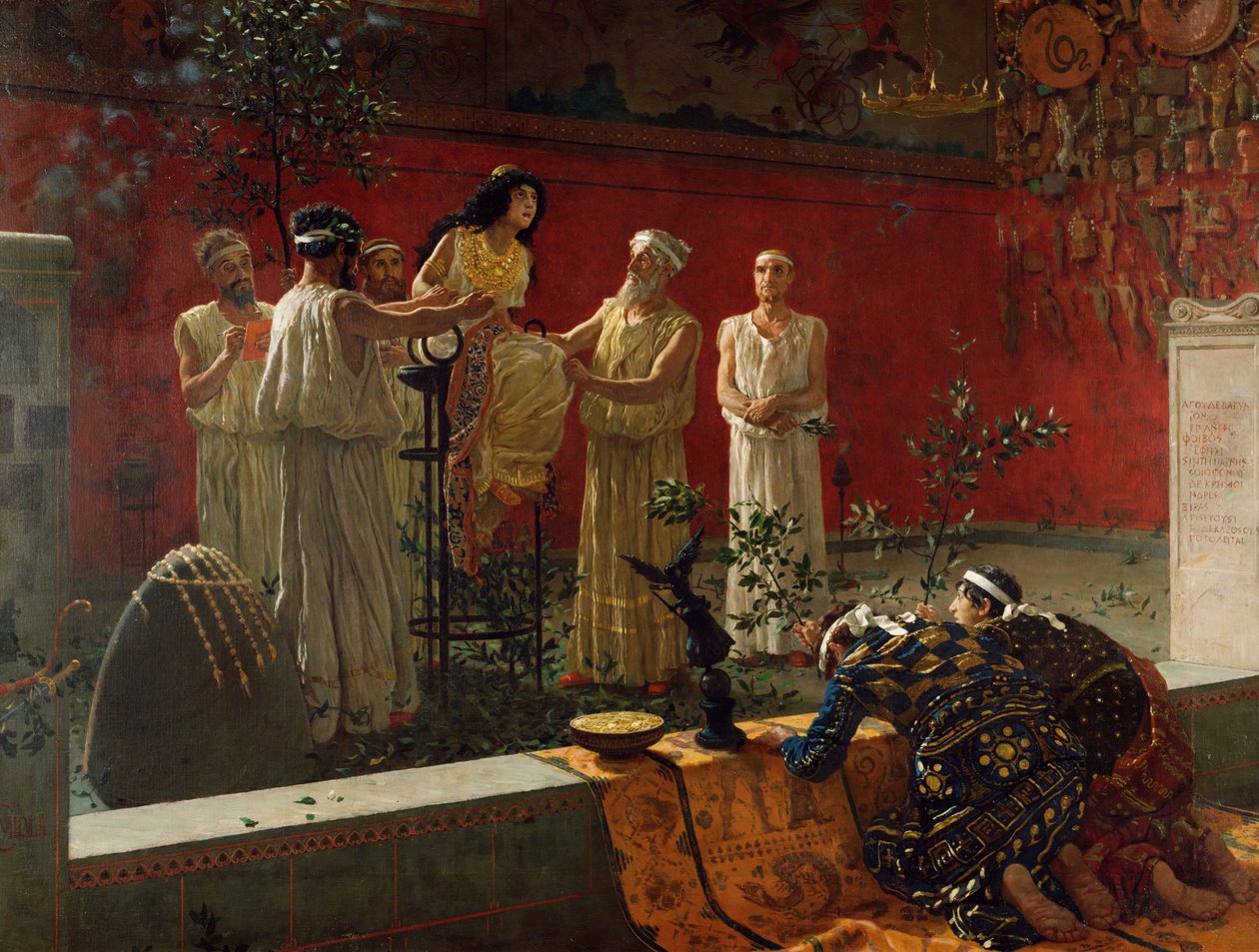 Das Orakel, 1880 von Camillo Miola