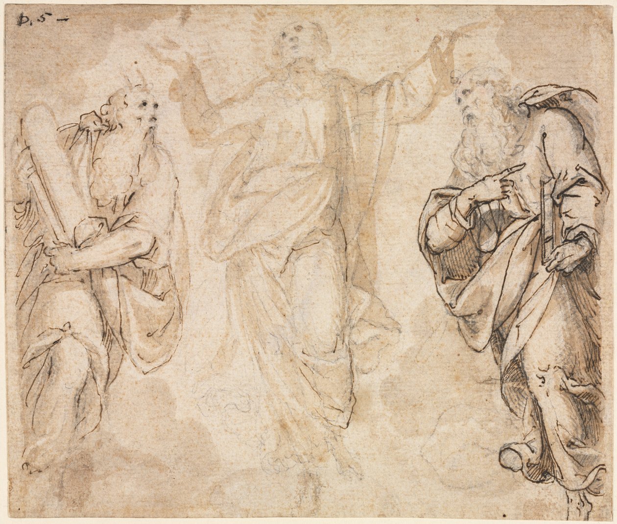 Die Verklärung (recto) von Camillo Procaccini