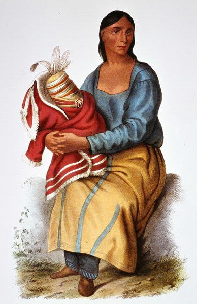 Eine Chippewa-Witwe von Canadian School