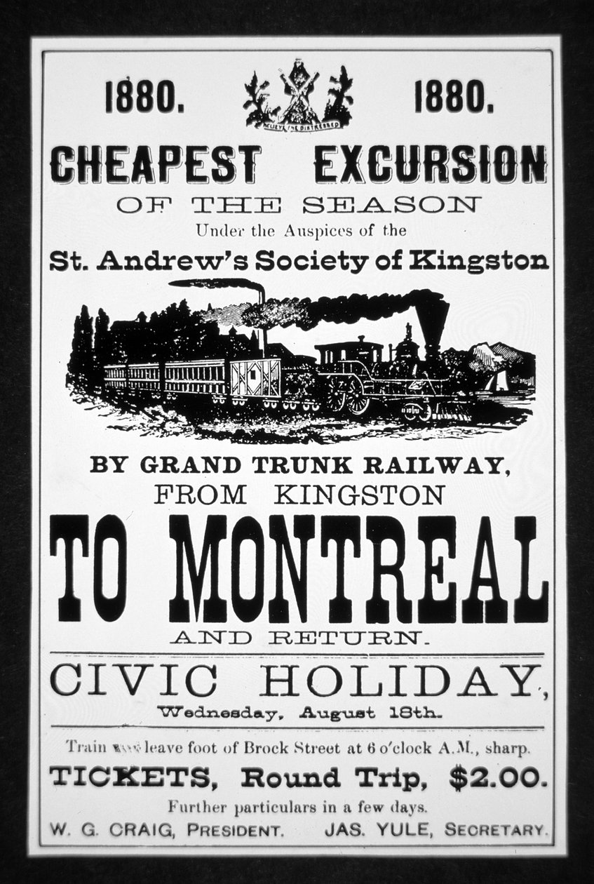 Grand Trunk Railway Plakat von Canadian School