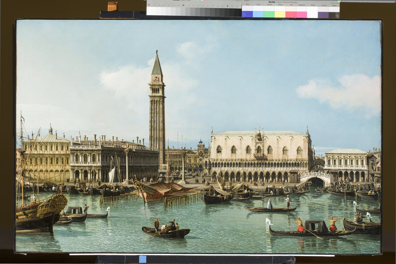 Der Molo vom Becken von San Marco, Venedig, ca. 1747-1750 von Giovanni Antonio Canal