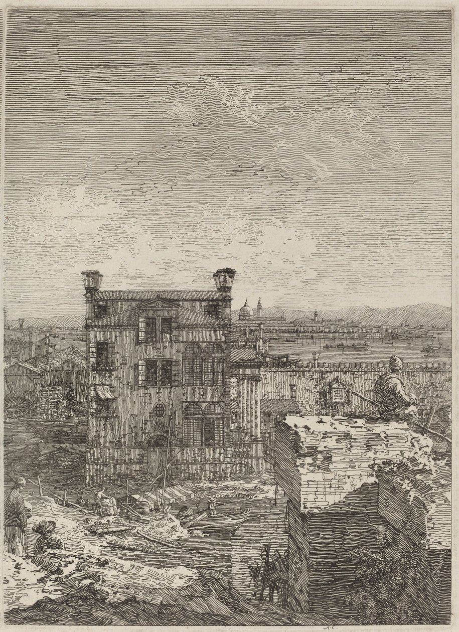 Das Haus mit dem Peristyl von Canaletto