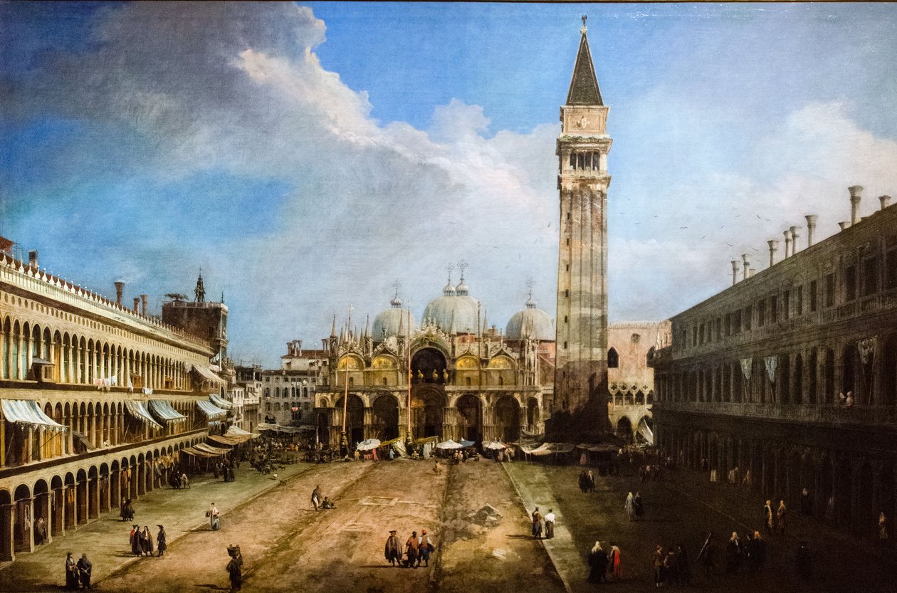 Der Markusplatz in Venedig von Canaletto