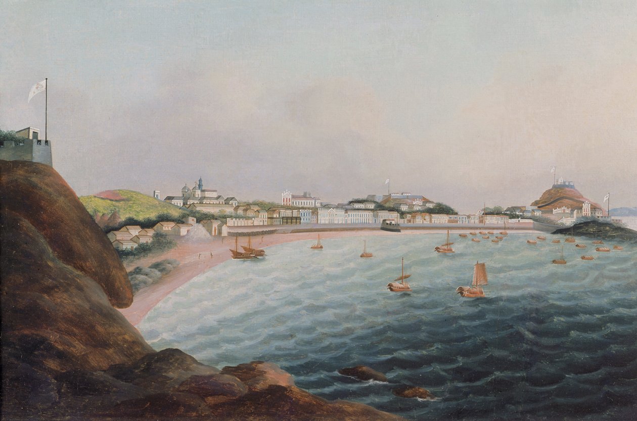 Hafen von Macao von Cantonese School