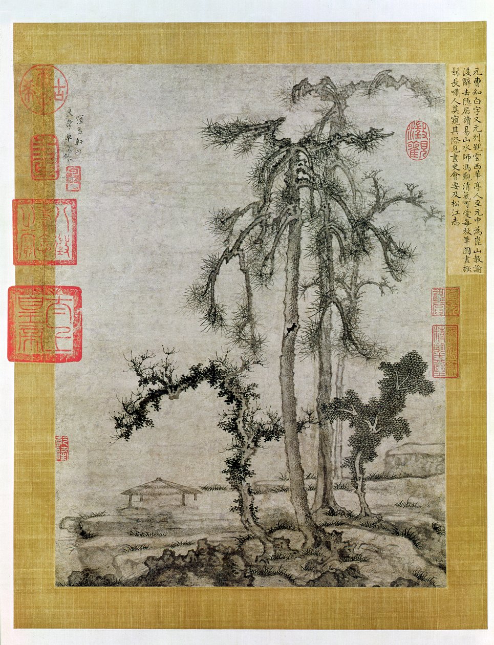 Pavillon unter den Bäumen von Cao Zhibo